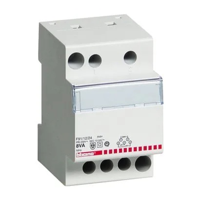 Transformator sina DIN Bticino pentru senzor gaz 3M F91/12/24