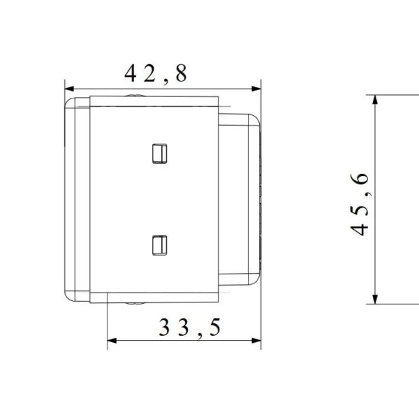 Priza Schuko GEWISS System GW20265 – Alb lucios, Priza – vedere frontală – partener oficial Gewiss