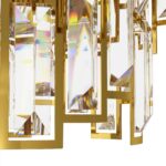 Plafoniera CALMEILLES Eglo 39612-10XE14 Aurie cu cristale transparente