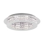 Plafoniera LED PRINCIPE Eglo 39401-10X3.15W Crom, Dimabilă cu cristale transparente – Iluminat interior, Stars of Light (Crystal & Design) – vedere frontală – partener oficial Eglo