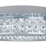 Plafoniera LED PRINCIPE Eglo 39401-10X3.15W Crom, Dimabilă cu cristale transparente – Iluminat interior, Stars of Light (Crystal & Design) – vedere frontală – partener oficial Eglo