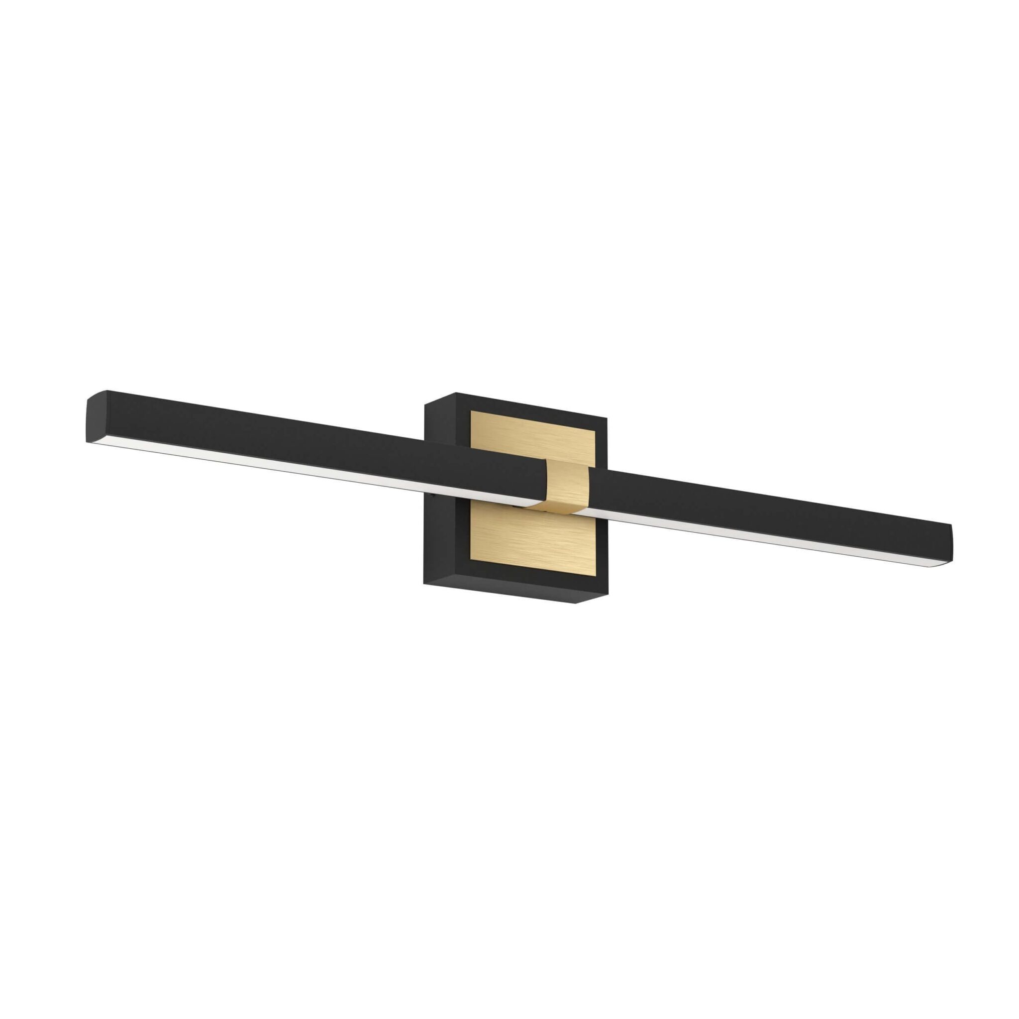 Aplică baie cu LED Peguera Eglo 900928-11W 1165Lm Neagră-aurie IP44 – Iluminat interior, Baie – vedere frontală – partener oficial Eglo