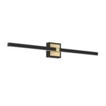 Aplică baie cu LED Peguera Eglo 900929-17.5W 2000Lm Neagră-aurie IP44 – Iluminat interior, Baie – vedere frontală – partener oficial Eglo