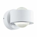 Aplica EGLO ONO 2 96048 - LED 2X2.5W 460lm 3000K - Aluminiu - Transparent – Aluminiu, Alb, Plastic, Clar, 3000K, "9002759960483" – vedere frontală – partener oficial Eglo