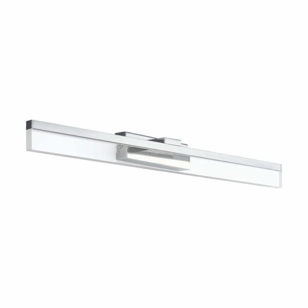 Aplica baie EGLO PALMITAL 97966 - LED 1X10W 1300lm 3000K IP44 - Aluminiu - Otel - Transparent – Iluminat interior, Baie – vedere frontală – partener oficial Eglo