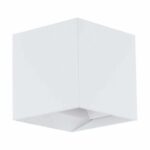 Aplica exterior EGLO CALPINO 97241 - LED 2X3.3W 680lm 3000K IP54 - Aluminiu turnat - Alb – Iluminat exterior, Corpuri de iluminat – vedere frontală – partener oficial Eglo