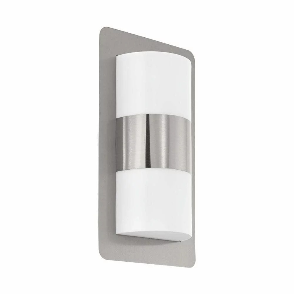 Aplica exterior EGLO CISTIERNA 98085 - E27 2X10W IP44 - Inox - Alb – Iluminat exterior, Corpuri de iluminat – vedere frontală – partener oficial Eglo