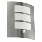 Aplica exterior EGLO CITY 88142 - E27 1X60W IP44 - Inox - Alb – Iluminat exterior, Corpuri de iluminat – vedere frontală – partener oficial Eglo