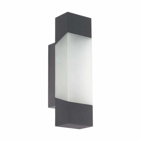 Aplica exterior EGLO GORZANO 97222 - LED 1X4.8W 500lm 3000K IP44 - Otel zincat - Satinat – Iluminat exterior, Corpuri de iluminat – vedere frontală – partener oficial Eglo