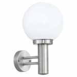 Aplica exterior EGLO NISIA 30205 – E27 1X60W IP44 – Sticla satinata – Inox