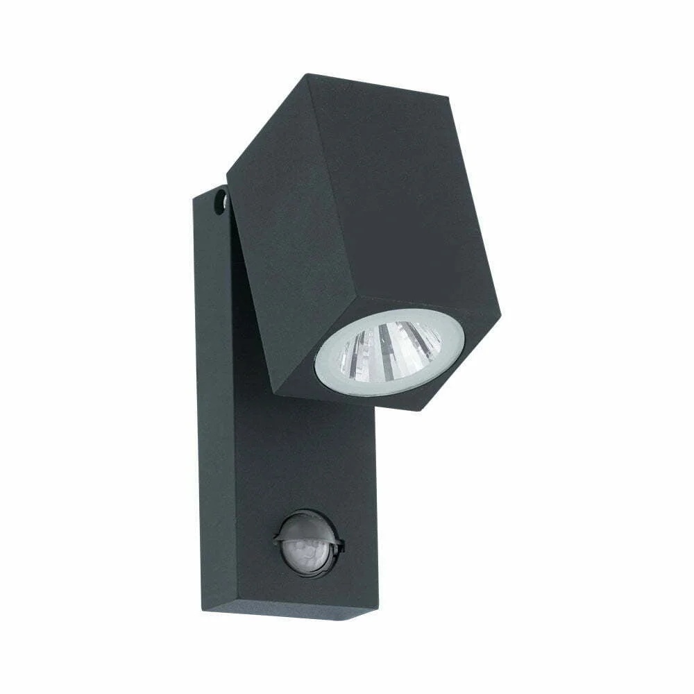 Aplica exterior EGLO SAKEDA 96287 - LED 1X5W 650lm 3000K IP44 - Aluminiu turnat - Antracit – Iluminat exterior, Corpuri de iluminat – vedere frontală – partener oficial Eglo