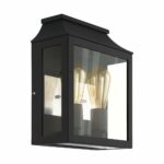 Aplica exterior EGLO SONCINO 97294 – E27 2X60W IP44 – Sticla – Negru