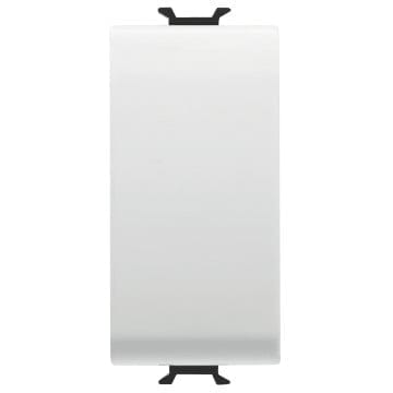 Buton cu revenire 1M 16A Gewiss Chorus Alb Satinat GW15131 – Alb satinat, Buton cu revenire – vedere frontală – partener oficial Gewiss