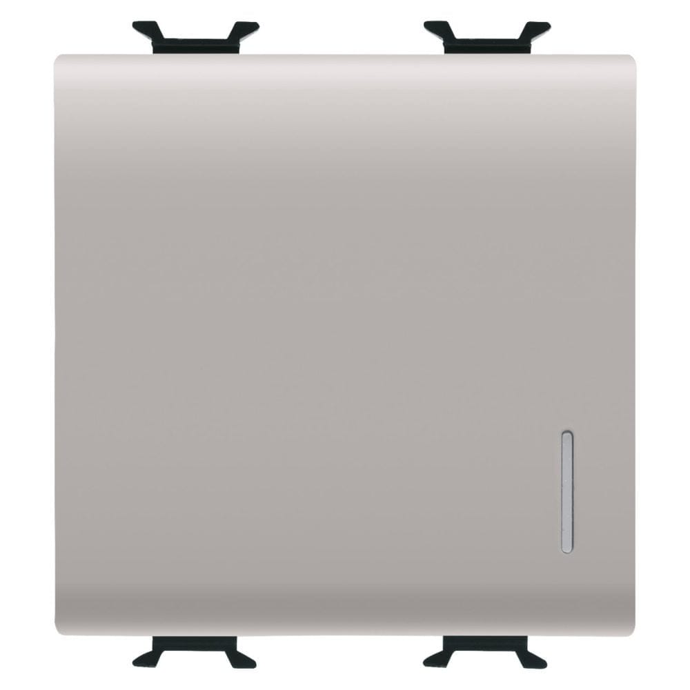 Buton cu revenire iluminabil 2M 16A Gewiss Chorus Bej Satinat GW13172 Buton cu revenire iluminabil 2M 16A Gewiss Chorus Bej Satinat GW13172 – Bej satinat, Buton cu revenire – vedere frontală – partener oficial Gewiss