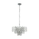Candelabru cristal EGLO CALMEILLES 1 39626 - E14 10X25W D630mm - Transparent – Iluminat interior, Stars of Light (Crystal & Design) – vedere frontală – partener oficial Eglo