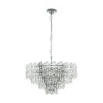 Candelabru cristal EGLO CALMEILLES 1 39627 - E14 10X25W D780mm - Transparent – Iluminat interior, Stars of Light (Crystal & Design) – vedere frontală – partener oficial Eglo