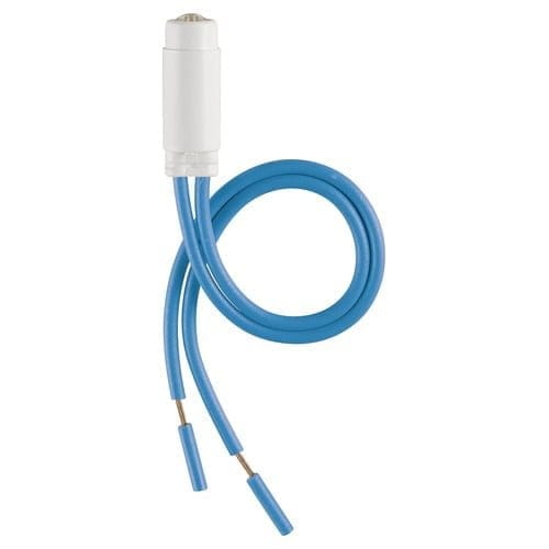 Led albastru semnalizare 110-250V 0.5W Vimar Plana 00936.250.B – Alb lucios, Carbon matt, LED – vedere frontală – partener oficial Vimar