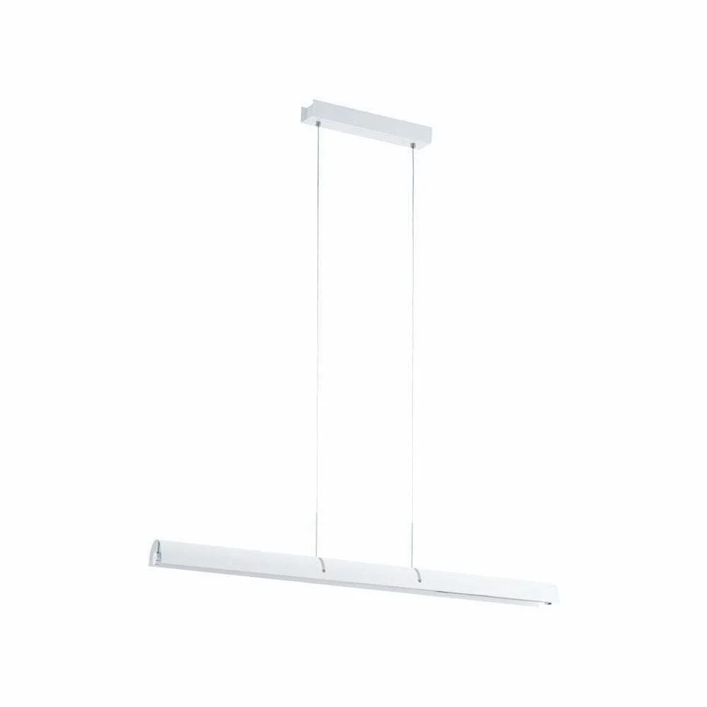 Lustra EGLO CALDINA 97497 - LED 21W 2500lm 3000K - Otel - Aluminiu - Crom - Alb – Iluminat interior, Corpuri de iluminat – vedere frontală – partener oficial Eglo