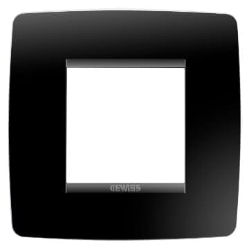 Ornament 2M ONE Gewiss Chorus Negru toner lucios GW16122TN – Negru Lucios, Ornament – vedere frontală – partener oficial Gewiss