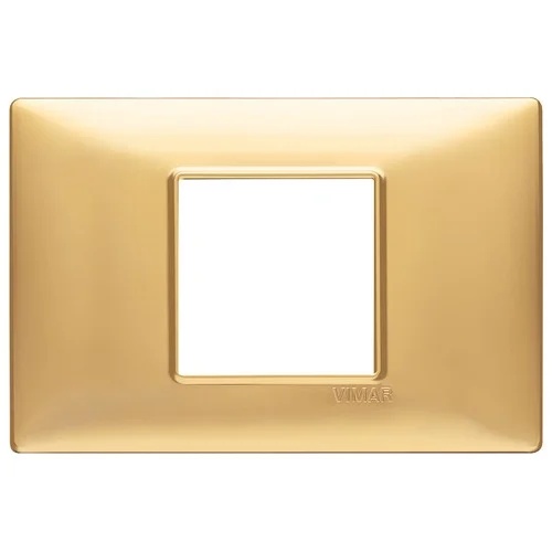 Ornament 2centrM techn matt gold vimar Plana 14652.25 – Auriu matt, Ornament – dimensiuni tehnice – partener oficial Vimar