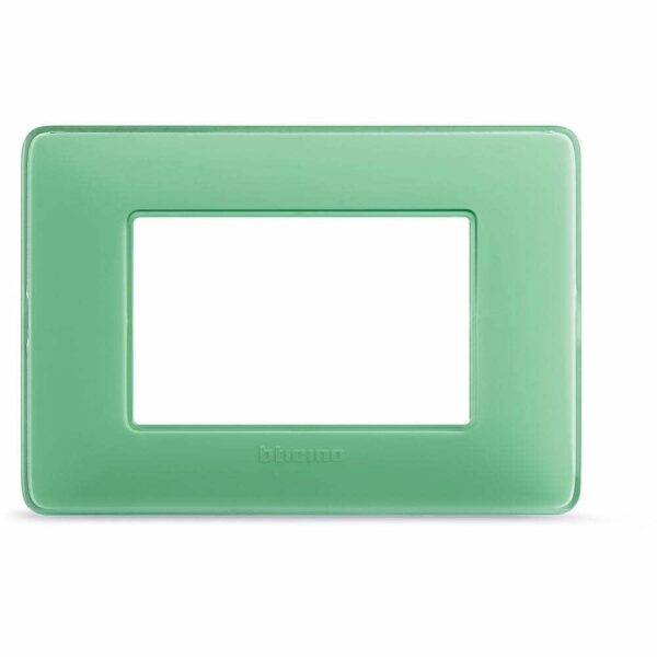 Ornament 3M Verde Opal Matix Bticino AM4803CVC – Verde Opal, Ornament – vedere frontală – partener oficial Bticino