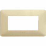 Ornament 4M Alb Pastel Matix Bticino AM4804BCD – Alb Pastel, Ornament – vedere frontală – partener oficial Bticino