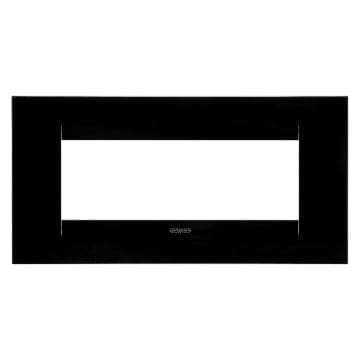 Ornament 6M GEO Gewiss Chorus Negru toner lucios GW16406TN – Negru Lucios, Ornament – vedere frontală – partener oficial Gewiss