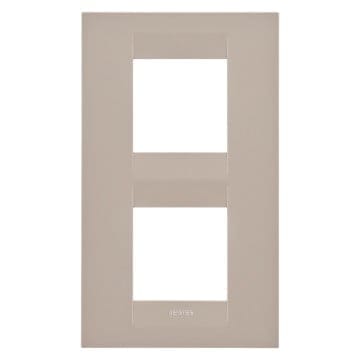 Ornament GEO 2+2 Module Vertical 71 Canepa GW16424TC – Canepa, Ornament – vedere frontală – partener oficial Gewiss