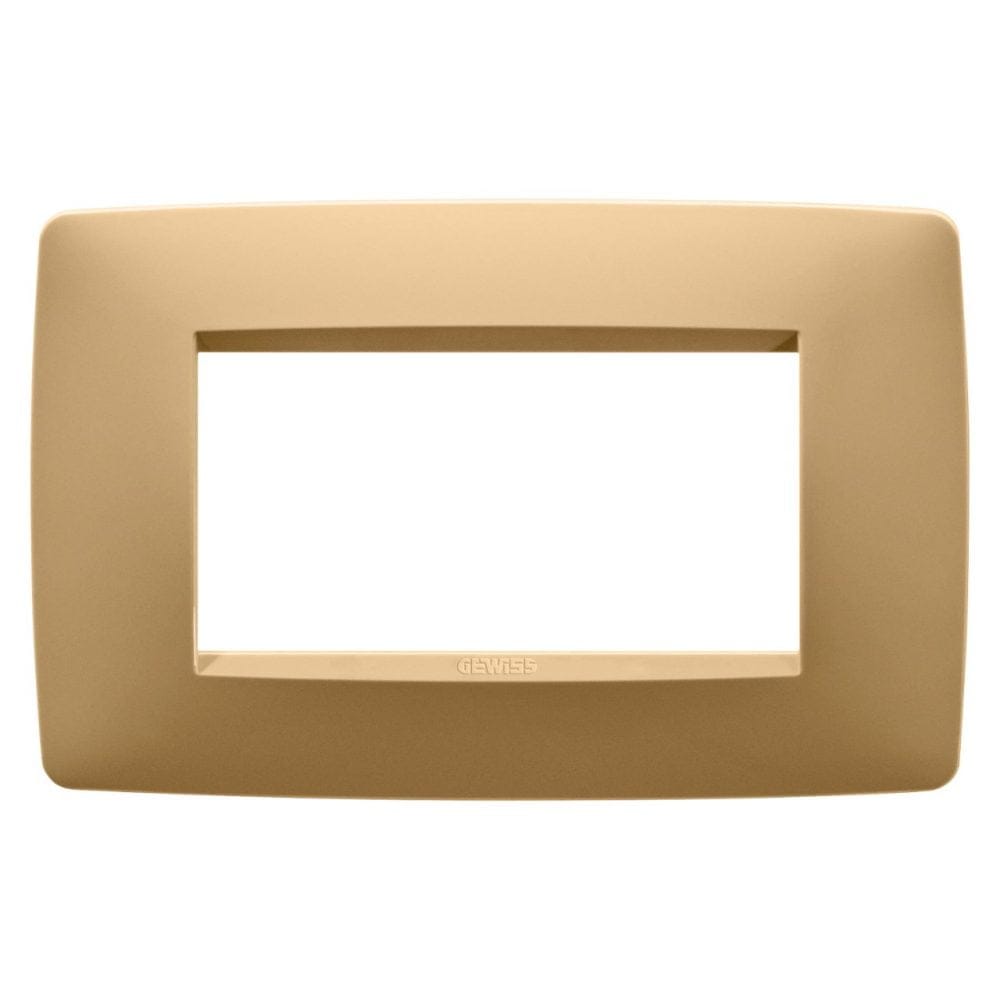 Ornament ONE 4 Module Auriu GW16104VO Ornament ONE 4 Module Auriu GW16104VO – Auriu, Ornament – vedere frontală – partener oficial Gewiss