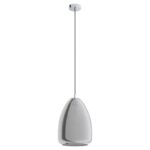 Pendul EGLO ALOBRASE 98614 - E27 1X40W D300mm - Negru Transparent – Otel, Crom, Sticla Vaporizata, Negru-Transparent, "9002759986148" – vedere frontală – partener oficial Eglo