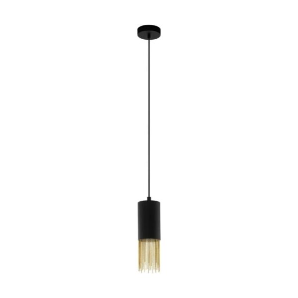Pendul EGLO COUNUZULUS 39642 - E27 1X40W D105mm – Otel, Alama, Negru, "9002759396428" – vedere frontală – partener oficial Eglo