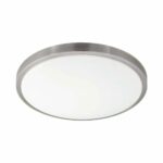 Plafoniera EGLO COMPETA 1 96034 - LED 24W 2600lm 3000K D430mm - Otel - Nichel Mat - Alb – Iluminat interior, Corpuri de iluminat – vedere frontală – partener oficial Eglo