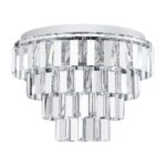 Plafoniera EGLO ERSEKA 99093 - E14 7X40W D485mm - Cristal - Transparent – Iluminat interior, Corpuri de iluminat – vedere frontală – partener oficial Eglo