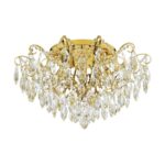 Plafoniera EGLO FENOULLET 1 39602 - E14 6X25W D600mm - Cristal - Transparent – Iluminat interior, Stars of Light (Crystal & Design) – vedere frontală – partener oficial Eglo