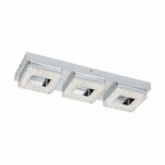 Plafoniera EGLO FRADELO 95656 - LED 3X4W 1200lm 3000K - Cristal - Crom - Transparent – Iluminat interior, Corpuri de iluminat – vedere frontală – partener oficial Eglo