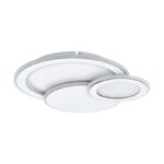 Plafoniera EGLO MENTALURGIA 99397 - LED 11W;10W;8W;6W;5W 4450lm 2700-6500K - Otel - Alb – Iluminat interior, Corpuri de iluminat – vedere frontală – partener oficial Eglo
