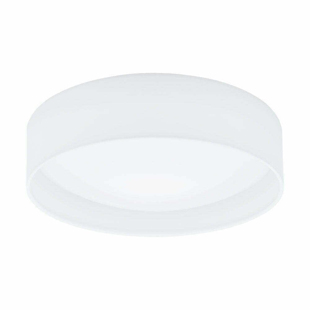 Plafoniera Pasteri Eglo 31588 – LED 3X3,6W 3000K IP20 Plafoniera EGLO PASTERI 31588 - LED 11W 950lm 3000K D320mm - Textil - Alb – Iluminat interior, Iluminat textil – vedere frontală – partener oficial Eglo