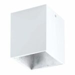 Plafoniera EGLO POLASSO 94499 - LED 1X3.3W 340lm 3000K - Aluminiu - Plastic - Argintiu - Alb – Iluminat interior, Corpuri de iluminat – vedere frontală – partener oficial Eglo