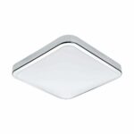 Plafoniera baie EGLO MANILVA 1 96229 - LED 16W 1500lm 3000K IP44 - Otel - Alb – Iluminat interior, Baie – vedere frontală – partener oficial Eglo