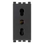 Priza 2P + E 16A P17.11  outlet grey vimar Arke 19203