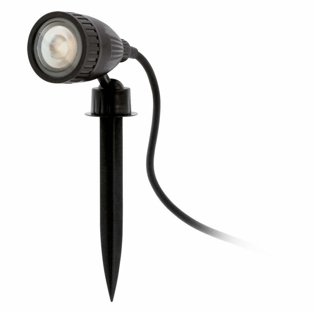 Proiector exterior smart EGLO CONNECT NEMA 1-C 98052 - GU10-LED RGB 1X5W IP44 - Negru – Iluminat exterior, Iluminat SMART – vedere frontală – partener oficial Eglo