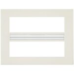 Rama 14M Classic technopolymer ivory vimar Arke 19660.73 – Ivory, Ornament – dimensiuni tehnice – partener oficial Vimar