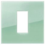 Rama 1M Classic Reflex sagegreen vimar Arke 19641.65 – Reflex sage green, Ornament – vedere frontală – partener oficial Vimar