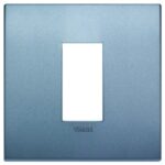 Rama 1M Classic technopolymer matt blue vimar Arke 19641.76 – Matt blue, Ornament – dimensiuni tehnice – partener oficial Vimar