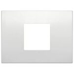 Rama 2M Centrat Classic metal matt pearl vimar Arke 19652.05 – Matt pearl, Ornament – vedere frontală – partener oficial Vimar