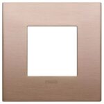 Rama 2M Classic metal brushed copper vimar Arke 19642.11 – Brushed copper, Ornament – vedere frontală – partener oficial Vimar
