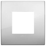 Rama 2M Classic metal silver vimar Arke 19642.03 – Silver, Ornament – vedere frontală – partener oficial Vimar