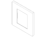 Rama 2M metal Brushed Gold Vimar LINEA 30642.70
