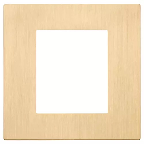 Rama 2M metal Brushed Gold Vimar LINEA 30642.70 – Brushed Gold, Ornament – vedere frontală – partener oficial Vimar