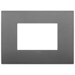 Rama 3M Classic technopolymer grey vimar Arke 19653.72 – Grey, Ornament – dimensiuni tehnice – partener oficial Vimar
